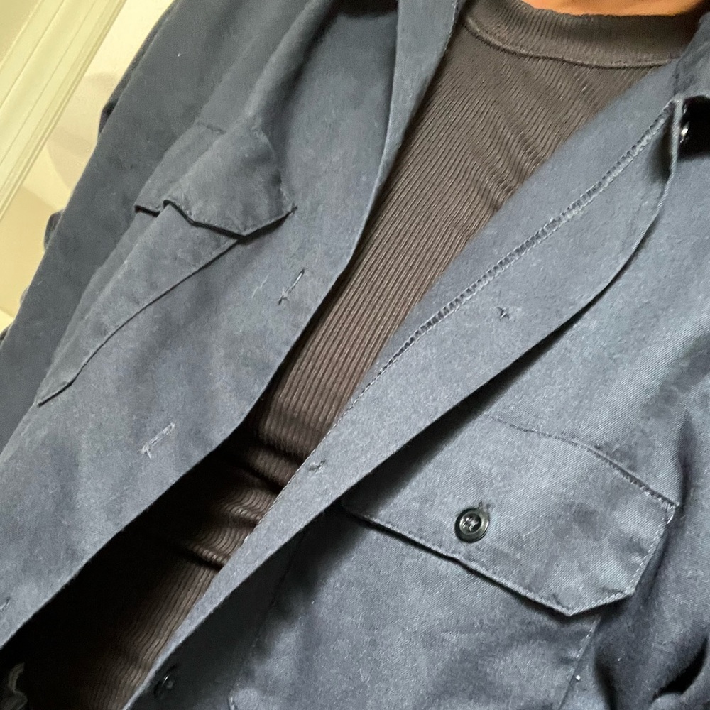 Dickie’s FLEX long sleeve dress shirt -NAVY 3XL Gender neutral. Wrinkle free.